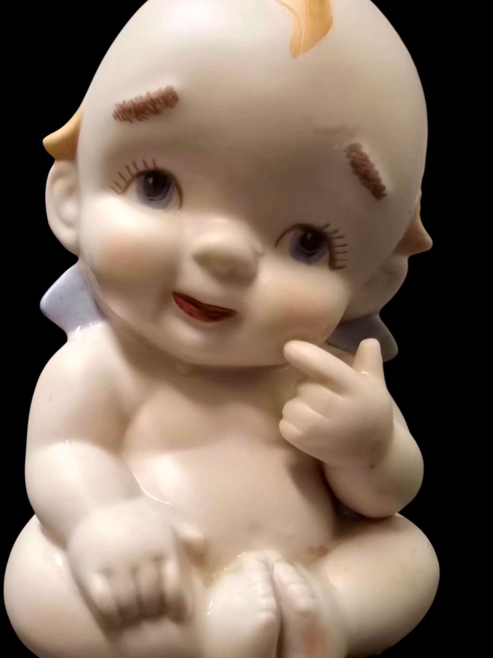 Vintage Lefton 2718 Kewpie doll from the 1950s